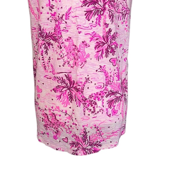 Lilly Pulitzer Etta Pink Blossom Wild About You Short Sleeve Tee - S - Picture 10 of 14
